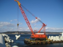 テトラポッド据付